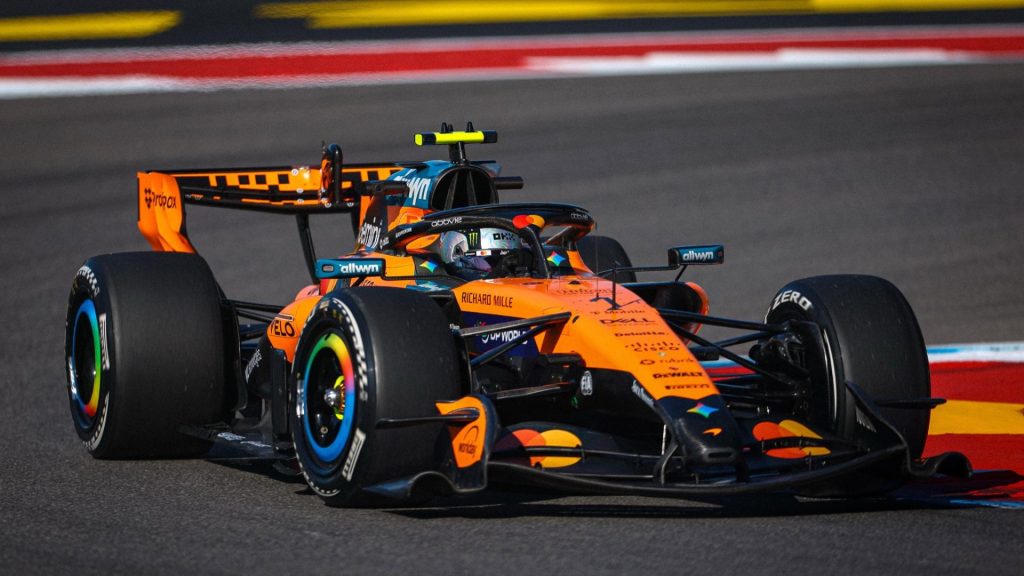 Norris vê McLaren na briga em Austin apesar de dificuldades com carro: “Há bons sinais”