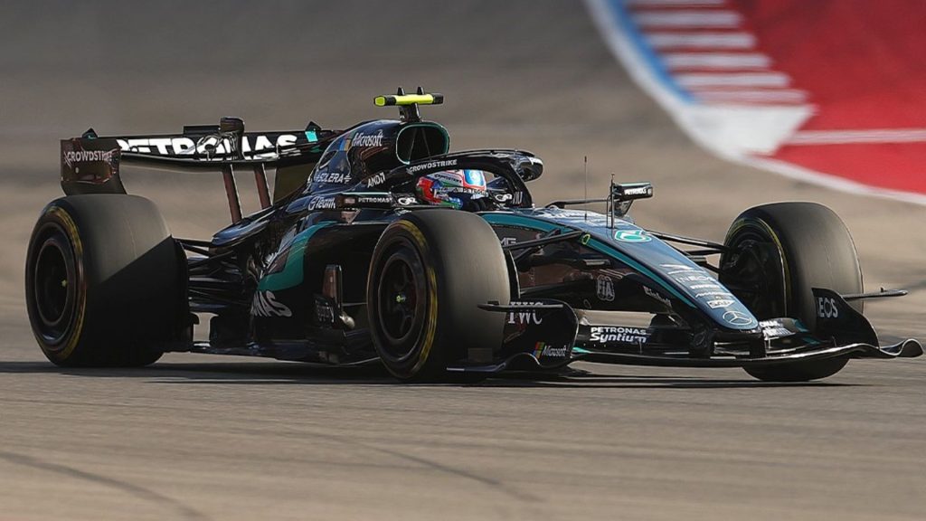 Mercedes reconhece que “não esperava” pole de Antonelli nos EUA: “Carro no limite”