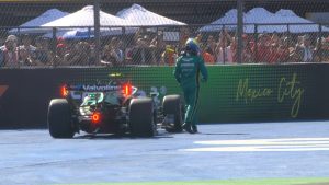 Fernando Alonso stops in Mexico F1 qualifying after Aston Martin orders retirement