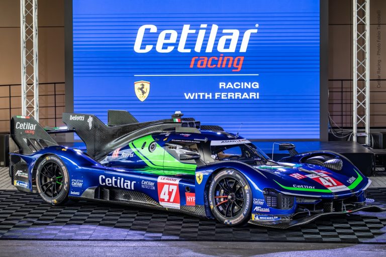 Cetilar revela pintura azul e verde de Ferrari 499P para temporada 2026/27 do ALMS