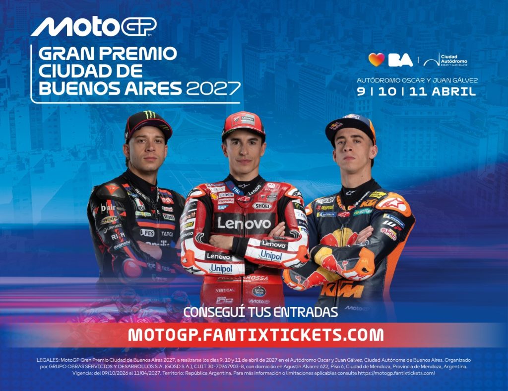 El GP Ciudad de Buenos Aires de MotoGP ha comenzado con la venta de entradas para 2027